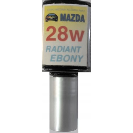 Mazda 28W Radiant Ebony, produit de réparation des rayures pour peinture automobile, 10 ml, arasystem (1/5)