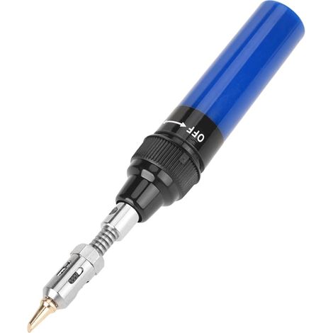 Juego de Pistola para Soldar a Gas, 1300 ℃, Micro Soplete Inalámbrico, Soplete de Gas Butano, Bolígrafo para Soldar, Capacidad de Llenado de 8ML para Uso de 35-45 Minutos(Azul) (1/3)