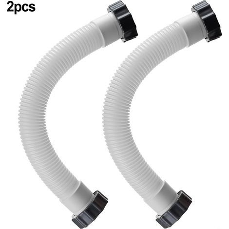 CCYKXA 2 Pack 38mm Swimming Pool Filter Pump Replacement Hose, Filter Pump Interconnect Hose Accessory for Intex