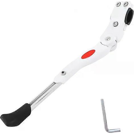 Béquille double pour vélo, fixation centrale, pliable, robuste et réglable. (1/4)
