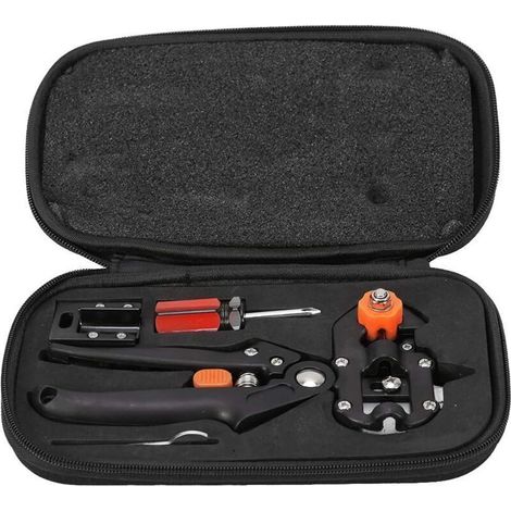 Acier Inoxydable Professionnel Jardin fruitier Plante élagage Outil élagage Ciseaux, Outil de greffe, kit de greffe pour Jardin