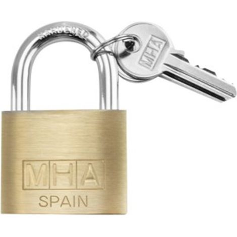 Cadenas en laiton, anse standard, clés identiques - 20 mm, MHA