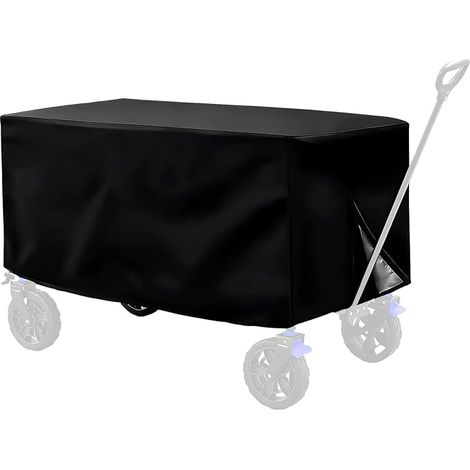 Folding Cover for Garden Trolley, Protective Cover for Transport Trolley, Protective Cover for Garden Trolley for Trolley, Folding Trolley on Wheels with 4 Wheels (1/5)