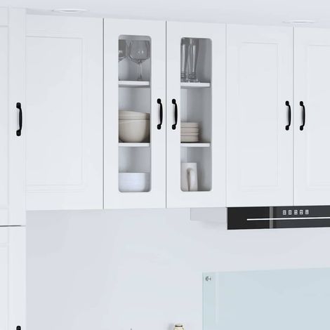 Küchenschrank mit Regal Weiß 60 x 31 x 80 cm Holzwerkstoff