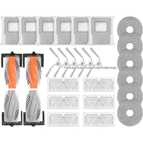 Kit de 28 accesorios para aspiradora robot DJI ROMO S/ROMO A/ROMO P: cepillo lateral principal, bolsa para polvo, almohadillas de fregado y filtros. (1/5)