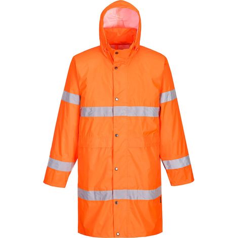 Regenmantel Hivis 100cm Farbe: Orange Größe 4XL - Portwest