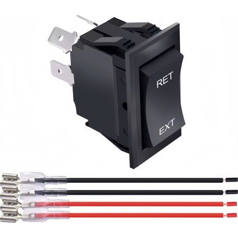 KCD2-7 Dual 4-Pin Reset Switch - 12V Polarity Reversal -High quality enhances quality of life. (1/5)