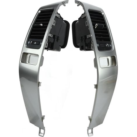 Griglie di aerazione del cruscotto per Toyota Land Cruiser Prado (2003-2009) - Coppia di uscite aria in ABS argento (1/5)