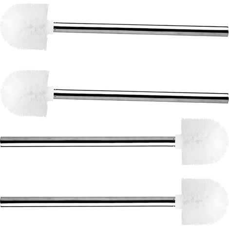 Set of toilet brushes with stainless steel handle and interchangeable head (1/5)