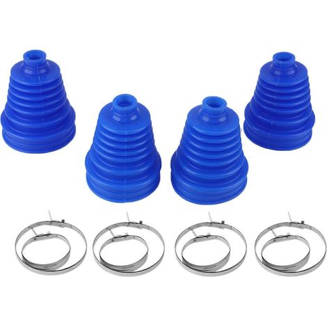 Kit de 4 soufflets de cardan universels en silicone pour voiture, à vitesse constante, avec fixation à rotule. (1/5)