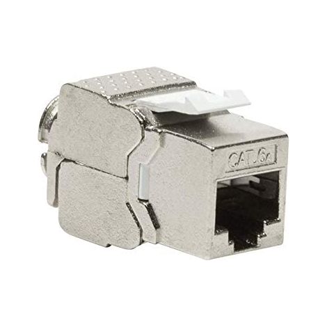 Connecteur Keystone RJ45 Cat.6A STP Logilink 500 MHz 10 GbE sans outil, calibre 22-26 AWG (1/4)