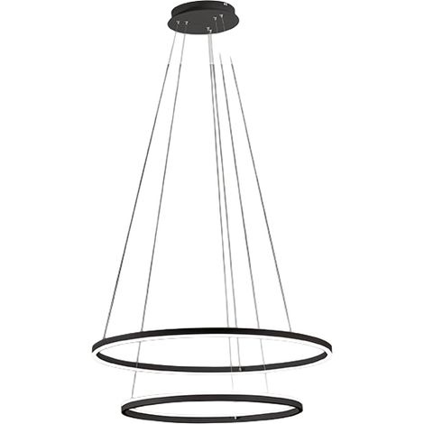 Giotto Lustre Suspendu Led 65W Noir 3508-48-101 Fabas Luce (1/3)
