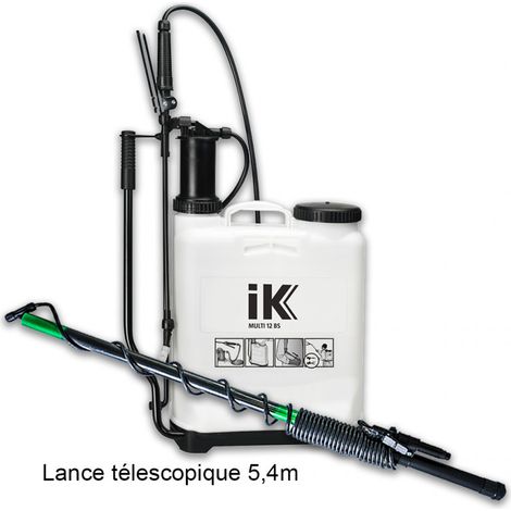 Pack Pulvérisateur à dos à pression continue MULTI 12 BS IK + Lance télescopique 5,4m MATABI (1/5)
