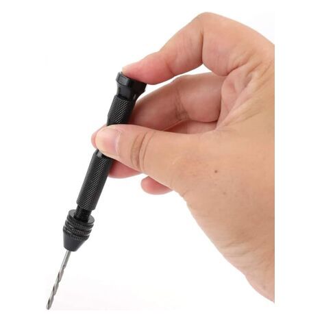 Mini perceuse à main, 25 pièces, outils de perçage manuel, mini perceuse à modeler pour bois, résine, bijoux, plastique, (1/3)