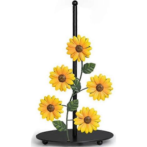 Sonnenblumen-Papierhandtuchhalter, Küchendeko und Accessoires mit Sonnenblumenmotiv, Papierhandtuchhalter im Landhausstil, niedliche Küchendekoration (1/5)