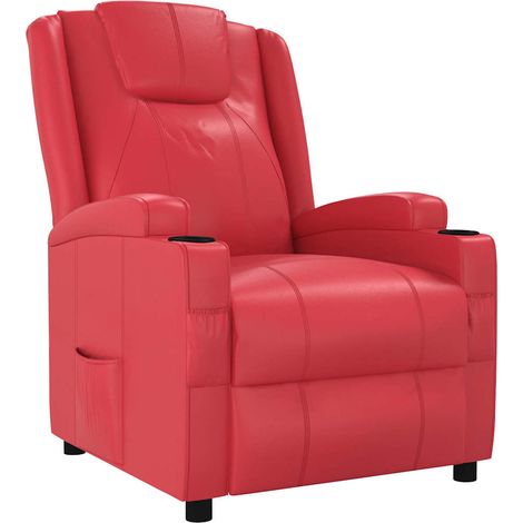 Fauteuil inclinable Blanc Similicuir - mobilier moderne (1/5)