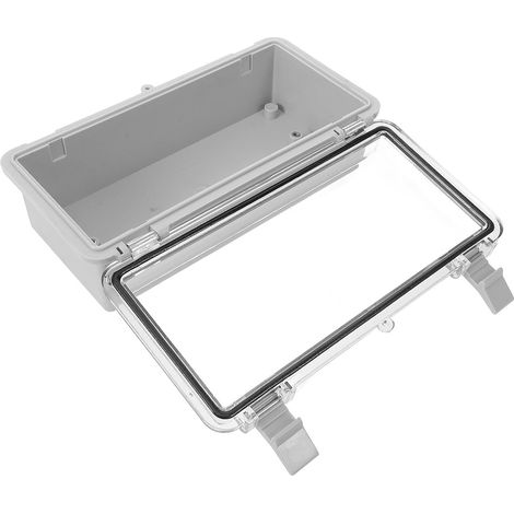 Boîte De Jonction Étanche IP67 En Plastique 7.87X3.94X2.76 Pouces Avec Structure À Deux Voies Pour Câblage Électrique Extérieur Et Protection Contre L'humidité (1/5)