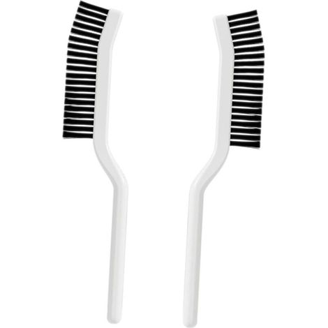 Lot de 2 brosses longues à fentes pour lingettes murales, porte-éponge, équipement de nettoyage pour pigeons, nettoyeur de vitres, nettoyeur de tuyaux
