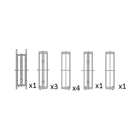Coussinet de paliers de vilebrequin FAI AutoParts BM1022-STD BMW 11211439945