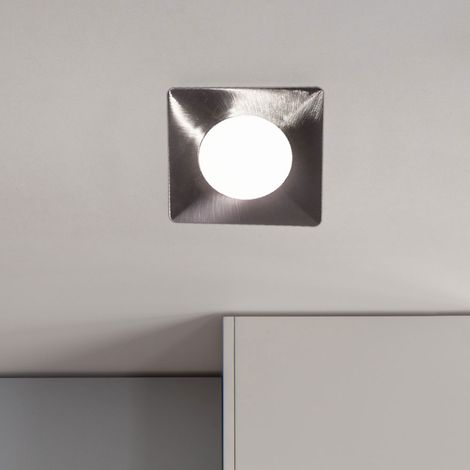 Spot encastrable spot encastrable plafonnier plafonnier lampe encastrable plafonnier plafonnier, transformateur chrome, 1x LED 12W 1000Lm blanc chaud, LxP 10,2cm, profondeur d'encastrement 12cm (1/5)