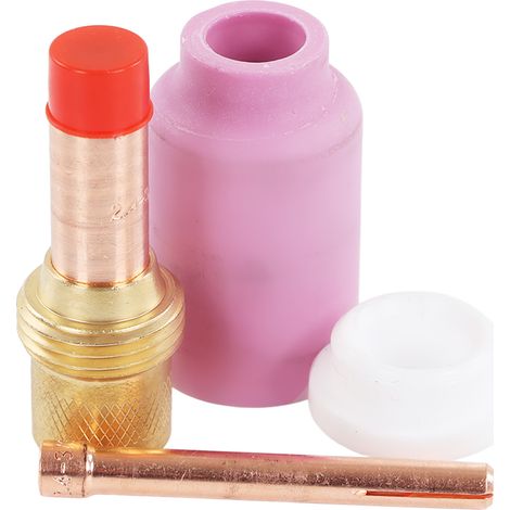 Kit de 4 pièces pour torche TIG WP 17/18/26 : buses céramiques, connecteurs, pinces et protections pour soudage TIG (1/5)
