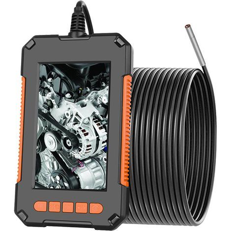 Industrial endoscope, endoscope camera, 1080P HD dual lens digital endoscope, 4.3 inch LCD screen, IP67 waterproof (10m). (1/4)