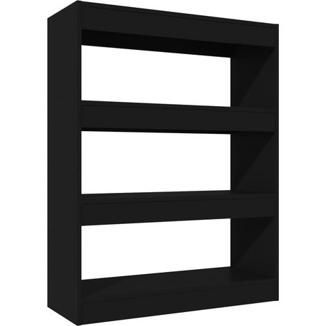 Maison Exclusive - Bücherregal/Raumteiler Schwarz 80x30x103 cm Ho