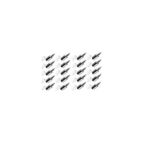 25.5x7.5mm 20 pièces Support stratifié pour panneau d'armoire avec manchon en caoutchouc Clous de séparation antidérapants durs pour armoire de garde-robe Clous de séparation en verre Support (1/5)