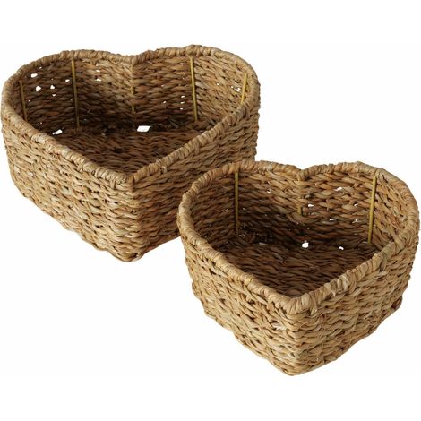Dekorative Herz-Körbe LOVE, 2er-Set
