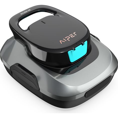 AIPER Scuba SE Robot Piscine, Aspirateur Piscine sans Fil, 90 Minutes de Nettoyage, Stationnement Automatique, Nettoyeur de Piscine Compact et Léger, Idéal pour Les Piscines Hors Sol 80㎡