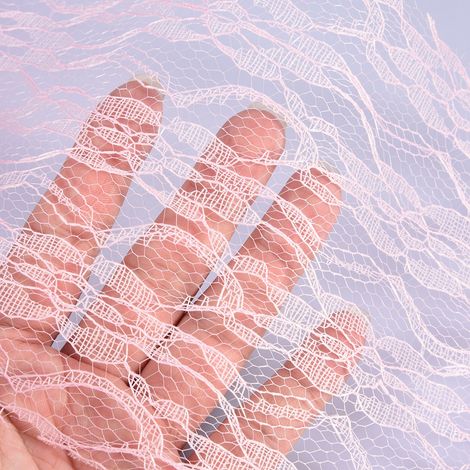 Bobine Ruban Dentelle à Fleurs 10 Verge pour Décoration Mariage Nappe Table ceinture Chaise (Rose)