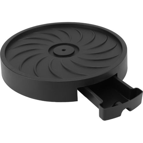 Support de plante roulant avec 4 roulettes en plastique déplaçable bac plantation plateau chariot jardin terrasse plante en pot pot fleur noir largeur intérieure 26 cm / 10,2 in (1/5)