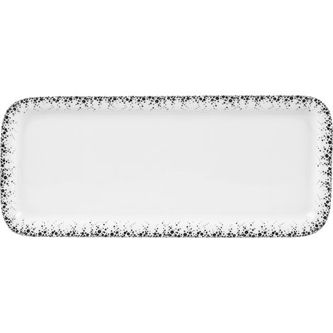 Table Passion - Plat à cake Boréalis gris 37 cm (1/4)