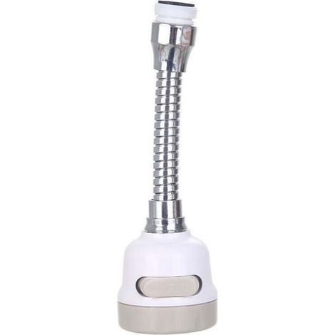 Ugello con filtro per il risparmio idrico, testa girevole a 360 gradi per rubinetto da cucina, soffione doccia con filtro e 3 modalità regolabili per cucina e bagno (estensibile). (1/4)