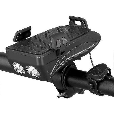 2024 Fahrradlicht handyhalterung, 4-in-1 Fahrrad handyhalterung, Led-fahrradscheinwer