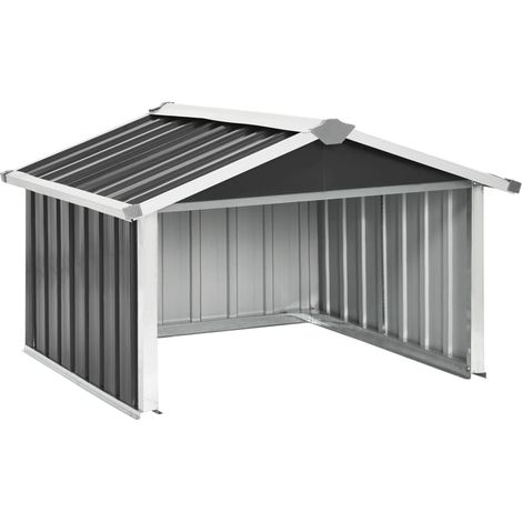 Refugio para robot de jardín 92 x 97 x 63cm acero galvanizado antracita 020022394 (1/5)