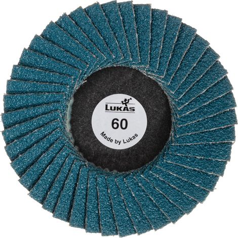 LUKAS-ERZETT LUKAS Mini-Fächerschleifscheibe SLTG universal Ø 50 mm Zirkonkorund Korn 40 flach (1/5)