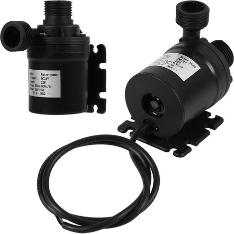 Pompe submersible DC 24V pour aquariums et circulation d'eau chaude - ABS robuste, 800L/H, 5m de hauteur (1/5)