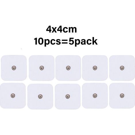 Lot de 20/10 électrodes TENS pour appareil de thérapie numérique TENS (5x5/4x4cm) - Stimulateur nerveux...03919