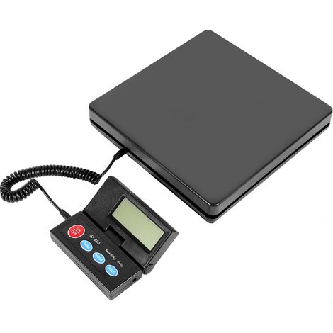 Wiegeindikator Plattformwaage Max. 50kg Paketwaage 1 g/2g Genauigkeit Digitalwaage Robuste Wiegefläche aus Aluminumguss mit Spiralkabel & Waagenplattform (1/5)