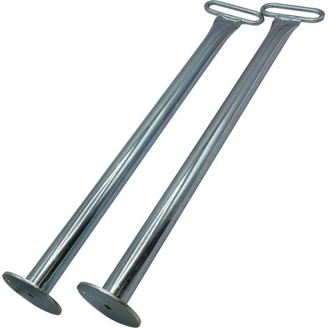 Caravan Leg Support Tubes 34MM x 600MM x2 (Trailer Prop Stand Caravan Steady Bar) (1/5)