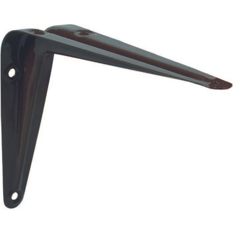 Mensola acciaio nervata marrone - mm.75x100