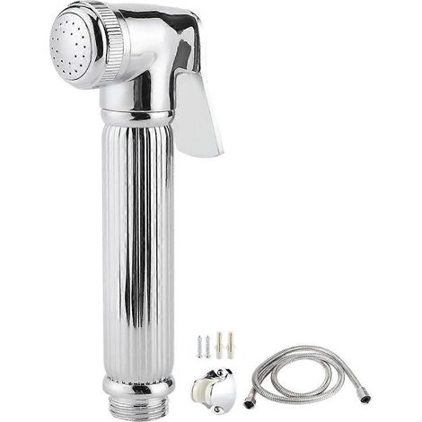 Wasserdichtes Handbidet aus Kupfer mit G1/2-Gewindeanschluss, Einweg-Windel-Sprühset, für den Gebrauch im Badezimmer, tragbarer Toiletten-Bidet-Sprühkopf (1/5)