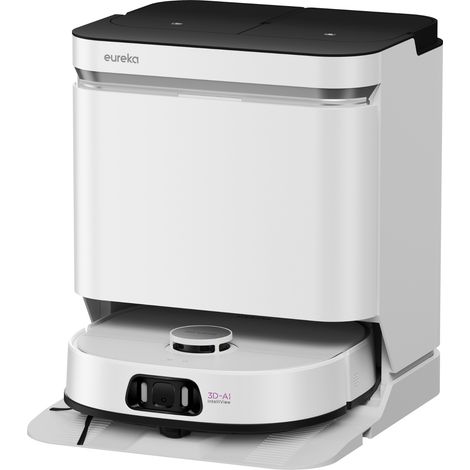 Eureka J15 Pro Ultra Robot Aspirador y Friegasuelos con Succión de 16.200Pa, Anti-Enredos y Lavado con Agua Caliente - Blanco (1/5)