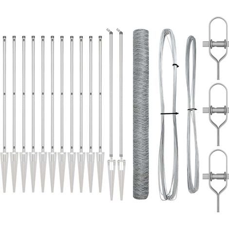 Maison Exclusive - Schweißdrahtzaun mit Spikes 25 x 1,5 m (B x H)