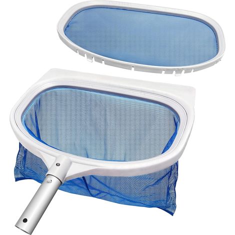 2 in 1 Fine Mesh Pool Skimmer Net Net for Algae Pond Net with Interchangeable Deep Surface Net Net for Pond (1/5)