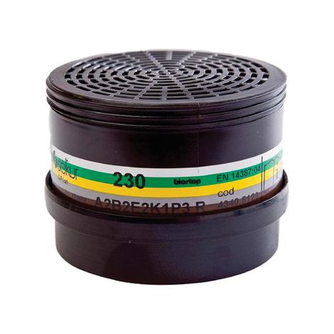 FILTRO X RESPIRATORE A MASCHERA POLIMASK 230 SEKUR  A1 B1 E1 K1 P3