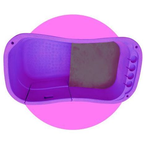Baignoire de toilettage violette Polyéthylène sur pieds (1/5)