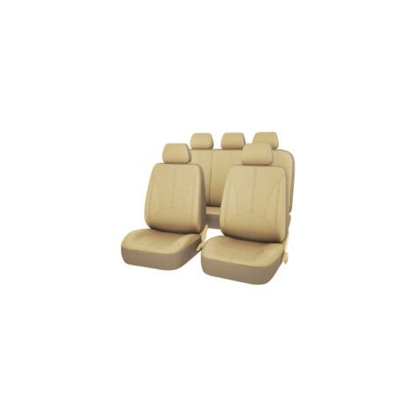 Adatto per coprisedili universali in vera pelle traspirante, set completo di accessori per interni auto, adatto per modelli SUV.