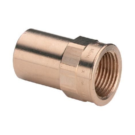 Viega Profipress Sanpress-Manguito de inserción, d 22mm, Rp 3/4 bronce rojo o bronce de silicio Modelo 2212.1, 117481
